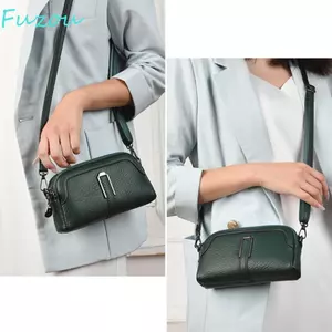 Túi Đeo Vai FUZOU, Túi Đeo Ngang Mềm Da PU, Túi Điện Thoại Dung Tích Lớn Đơn Giản Chống Thấm Nước Thời Trang Người Cao Tuổi