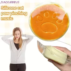 JUNYUE88US Cat Paw Squishy Toy, Thực phẩm mô phỏng Squishy silicon phục hồi chậm, Fidget Sticky Super Soft Pinch Bánh phô mai giác quan cho trẻ em và người lớn
