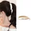 DONOVANQQ Chuối Kẹp, Kẹp Tóc Xoắn Kích Thước Lớn Bằng Nhựa, Mũ Đội Đầu Hình Học Retro Phụ Kiện Tóc Kẹp Dọc Nữ