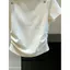 Mùa xuân hè 2026 Áo thun Cotton chải kỹ nút khâu tay ngắn Slim-Fit Slim-Fit Slimmer Look Simple Fashion Everyday All-Match Basic