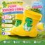 Ủng Đi Mưa Trẻ Hình Khủng Long PVC Chống Nước Đế Chống Trượt Mũi Chống Va Đập Nhẹ