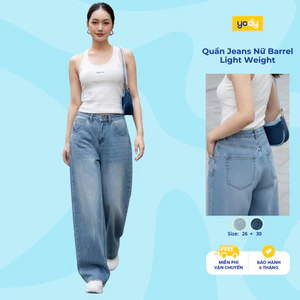 Quần Jeans Nữ Yody dáng Barrel Light Weight hiện đại TRA - WCJE26A013