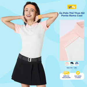 Áo polo nữ Yody ponte roma chạm mát lạnh tức thì trẻ trung thể thao năng động WAPO25S048