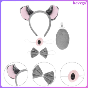 Băng đô tai Koala Cosplay Đuôi sang trọng Băng đô động vật kevga