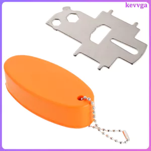 Chìa khóa tiếp nhiên liệu sàn thuyền bằng thép không gỉ với móc khóa EVA - Chìa khóa nắp thuyền cho du thuyền biển RV Phụ kiện câu cá công nghiệp kevga