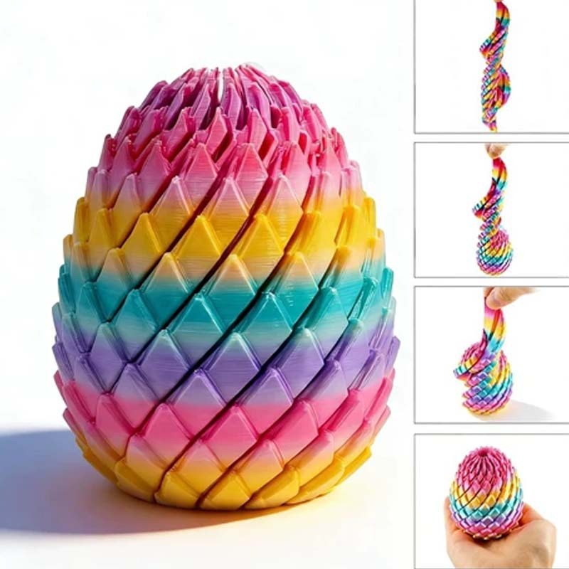 Đồ Chơi Giảm Stress Trứng Rồng In 3D Biến Hình Fidget Toys - Mèo Béo Kids Store