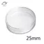 HFTOY 10 chiếc 25mm Áp dụng trong suốt Vỏ tròn Hộp đựng tiền xu Viên nang giữ nhựa tròn ~