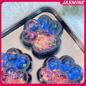 JASMINE Dễ Thương Đôi Màu Mèo Paw Bóp Đồ Chơi TPR Chậm Đàn Áp Giảm Căng Thẳng Đồ Chơi Fidget Đồ Chơi JASMINE