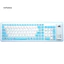 < CarFashion > Bàn phím chơi game silicon mềm chống bụi có thể gập lại 103 phím cho máy tính xách tay / máy tính