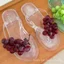 Nho Flip-Flops Nữ Pha Lê Dễ Thương Mô Phỏng Trái Cây Mùa Hè Flip-Flops Sandal Đi Biển Giá Trị Cao S