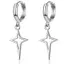 JULYHOT 1 Cặp Gothic Phong Cách Punk Hợp Kim Thả Bông Tai Bla / Màu Bạc Ngôi Sao Chữ Thập Đơn Giản Thời Trang Tai Dành Cho Nữ Ro Trang Sức Massivedeals
