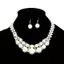 JULYHOT Thanh Lịch 3 Chiếc Ngọc Trai Nelace Bông Tai Bộ Trang Sức Dành Cho Nữ Đính Hạt Choker Nelace Tòn Ten Bông Tai Tiệc Cưới Cô Dâu Trang Sức Massivedeals