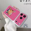 Y2K Thành Phố Dễ Thương Màu Đen Hottie KittyCat Ốp Lưng Điện Thoại Vivo X300 X300S X200 FE X200T X200S X100 X100S X90S X80 X70 X60 X50 G2 V21 V20 Pro Plus V15 5G 4G Vỏ Mềm Da PU