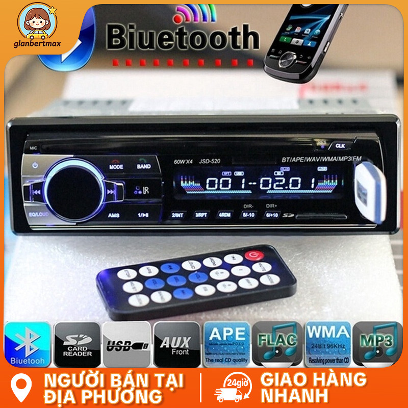 [Sẵn sàng] Hỗ trợ rảnh tay Bluetooth trên ô tô Máy nghe nhạc USB / SD MP3 1 Din In-Dash Autoradio Radio