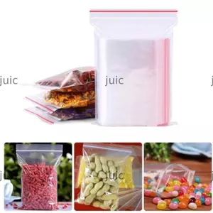 JUIC 100 cái / gói Túi PE lưu trữ tự dính Mini bằng nhựa