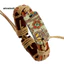 MIC _ Nữ Vintage Punk Phong Cách Pyrograph Hòa Bình Ký Charm Vòng Tay Vô Cực