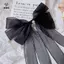 Kẹp Tóc Nơ Streamer Thanh Lịch Cho Nữ Bé Gái Kẹp Tóc Đuôi Ngựa Đơn Giản Mũ Đội Đầu Thời Trang Phụ Kiện Tóc Dễ Thương Quà Tặng [Mina]