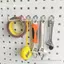 GE 5 Cái Lỗ Vuông Bảng Móc Chốt Móc Kệ Móc Kim Loại Nhà Để Xe Pegboard Móc Treo Tường Lưu Trữ Ra VN