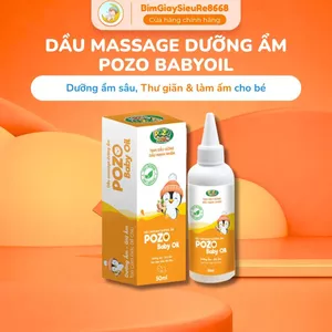 Dầu Dưỡng ẩm da Pozo BabyOil - Dưỡng ẩm hoàn hảo cho làn da mềm mại, thư giãn tối ưu cho bé