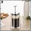 Máy pha cà phê French Press 650ml - Ấm đun nước trà thủy tinh Borosilicate tường đôi, Nồi cà phê gia đình có bộ lọc