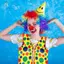 2 Gói Trang Phục Chú Hề Bộ Chú Hề Tóc Giả Mũi Áo Cho Cổ Vũ Halloween Cosplay Tiệc Lễ Hội Trang Phục Hóa Trang