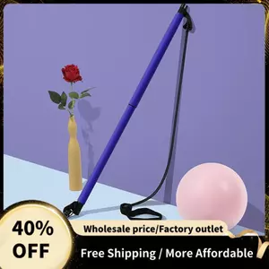 Đa Năng Pilates Stick Thiết Bị Tập Yoga Thể Dục Đàn Hồi Dây Đàn Hồi Hộ Gia Đình Co Giãn Dây Đai