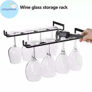 Pufangbliss Treo Tường Stemware Giá Đỡ Cao Sắt Cốc Treo Ra Glass Bar VN
