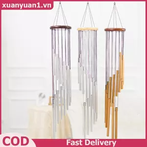 XUAN Chuông Gió Kim Loại 12 Ống, 3 Loại Trang Trí Ngoài Trời, Phù Hợp Phòng Khách, Phòng Ngủ, Quán Cà Phê VN