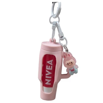 [nivea] Ốp Silicon Son Dưỡng Môi Có Móc Khóa, Hồng, 1 Cái / Vỏ Son Dưỡng Môi Hàn Quốc / Silicone Hồng của mintcandy