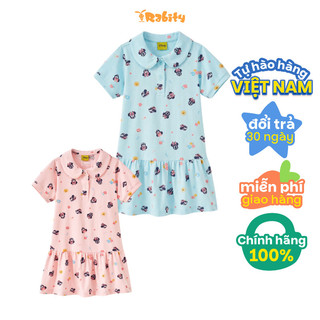 Đầm thun ngắn tay Minnie Disney bé gái Rabity 550.119