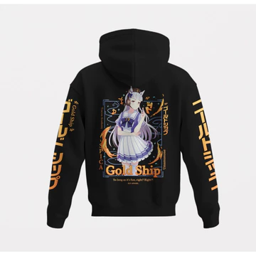 ้ ❈ ่ Áo hoodie Cotton Áo hoodie Gold Ship Uma Musume Pretty Derby Áo hoodie hạng nặng: Áo hoodie Anime
