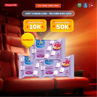 Combo 3 Phô mai Kiri vị mâm xôi 15C 78g
