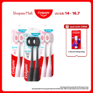 Combo 6 Bàn chải Colgate Gentle Cushion Clean lông chải siêu dày tạo bọt mịn