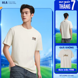 Áo thun tay ngắn unisex HLA x ZOLA Limited, công nghệ mát lạnh, thoáng khí tốt