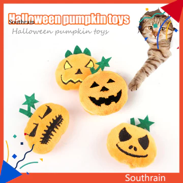 Đồ chơi mọc răng cho mèo SOU Đồ chơi cho mèo sang trọng Đồ chơi cho mèo bí ngô Halloween Đồ chơi nhai sang trọng có lông vũ cho mèo trong nhà Đồ chơi thú cưng tự giải trí mềm mại Halloween vui nhộn ch