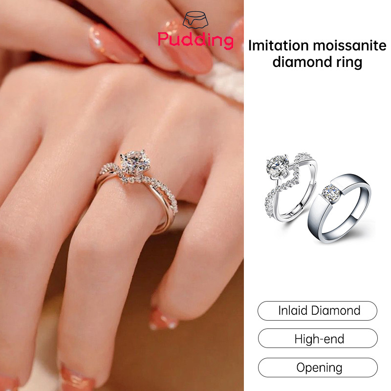 Moissanite Couple Rings by pudding0.vn