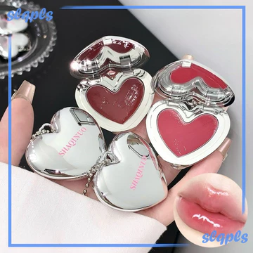 SHAQINUO Dưỡng Ẩm Son Bóng Love Son Môi Di Động Trong Suốt Và Dưỡng Ẩm Nước Son Tint
