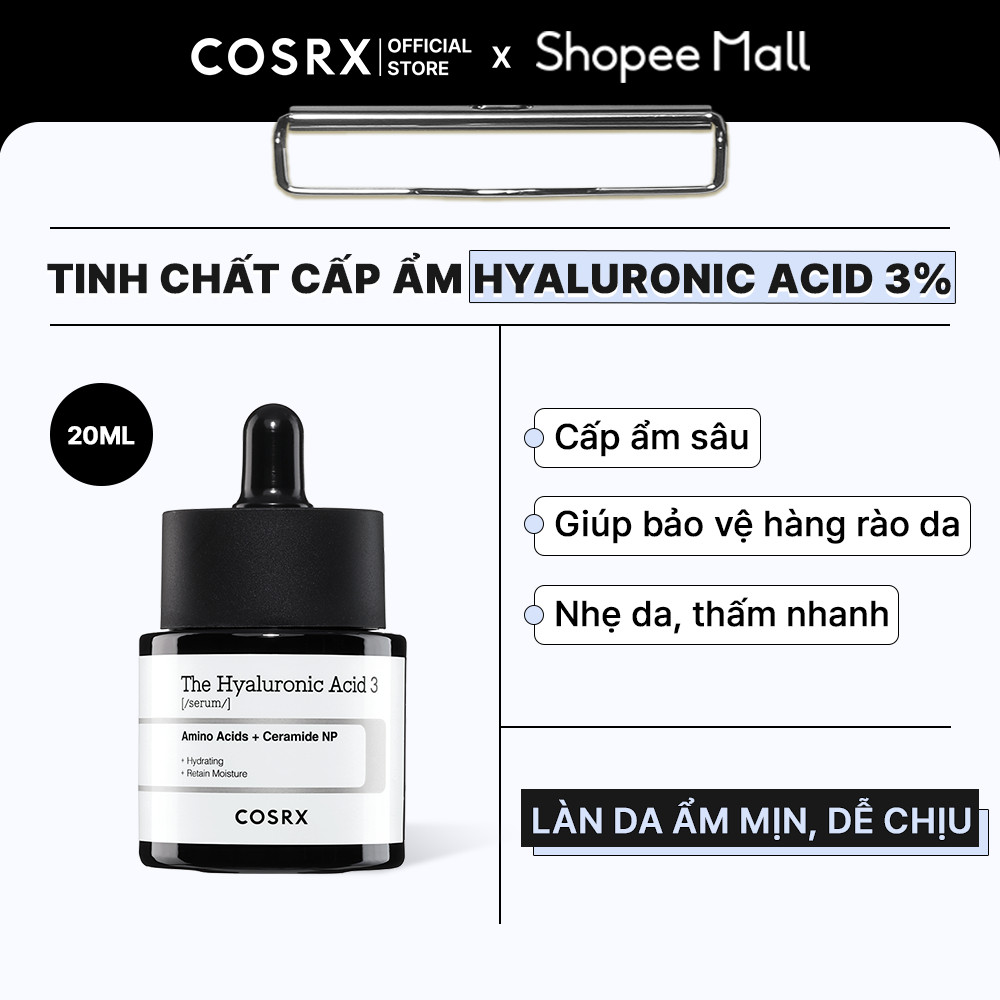 COSRX Tinh chất The Hyaluronic Acid 3 Serum 20ml