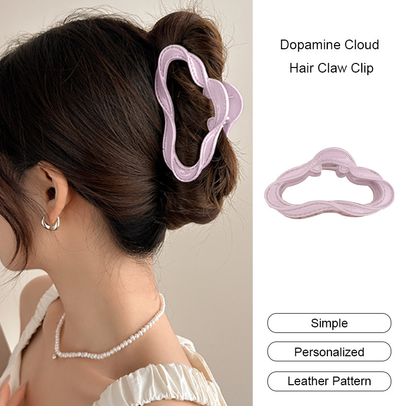 [AM] Kẹp Tóc Cao Cấp Tinh Tế Dopamine Cloud Vuốt Tóc Thiết Kế Sense Thời Trang Cá Mập Kẹp