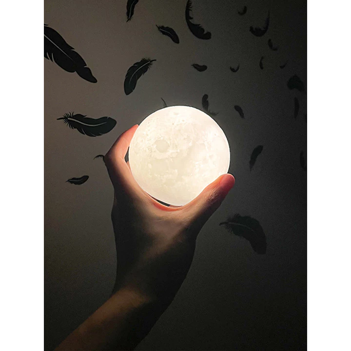🔥Hàng có sẵn🔥Đèn ngủ decor Đèn decor phòng ngủ Không chói mắt Đèn mặt trăng Sáng Tạo Mặt Trăng Có Thể Sạc Lại Đèn Ngủ Papa Light Giọng Nói Điều Khiển Ánh Sáng Đầu Giường Đèn Phòng Ngủ Đèn Bàn Nhỏ Để B