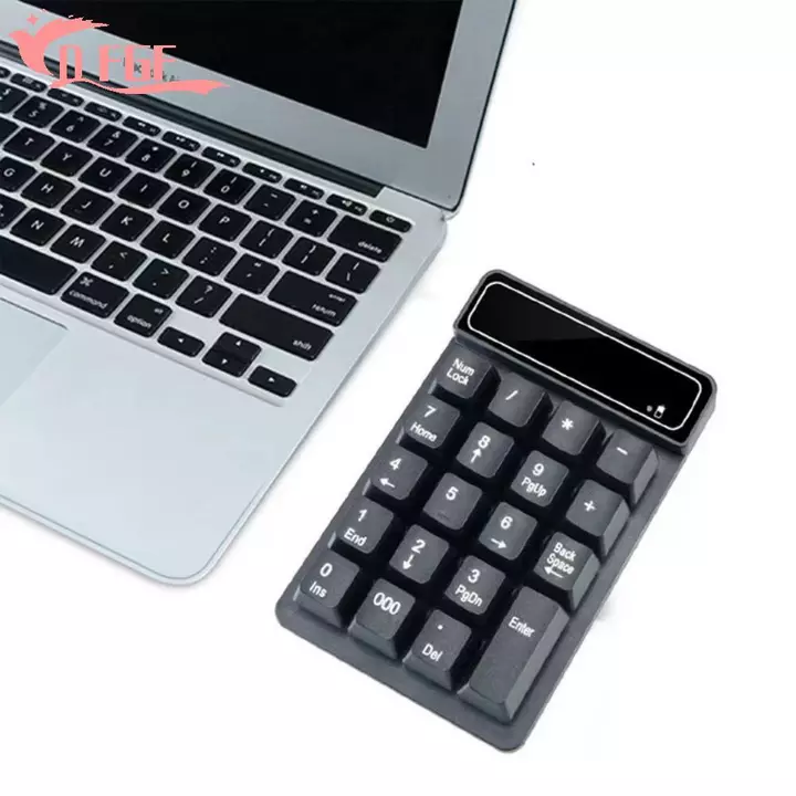 Bàn phím số không dây DFGF 2.4G, Bàn phím có dây chống nước Bàn phím nhỏ Bluetooth, Bàn phím số bên ngoài Di động 19 phím Cảm giác cơ học Bàn phím số USB Mini PC