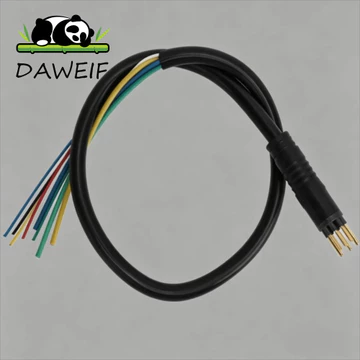 DAWEIF Dây xe tay ga điện DAWEIF, Dây động cơ điện chống nước nhẹ, Dây nối dài 9 chân Dây động cơ xe tay ga bằng đồng màu đen để thay đổi xe đạp sang xe đạp điện