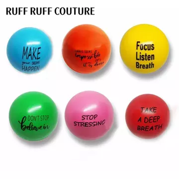 RUFF RUFF COUTURE Quả bóng giảm căng thẳng, Tập thể dục Bóp PU Quả bóng căng thẳng tạo động lực, Linh hoạt Bóp Giảm căng thẳng Tay cầm Huấn luyện Bóng căng thẳng cho trẻ em và người lớn