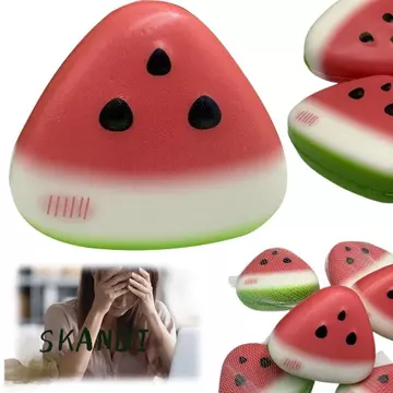 Dầu giảm căng thẳng dưa hấu SKANDI​​, Squishy Texture Soft Ice Skin Chống căng thẳng Bóp, Có thể tái sử dụng​​ Giảm căng thẳng phục hồi chậm ​​Giảm căng thẳng văn phòng & trường học​​
