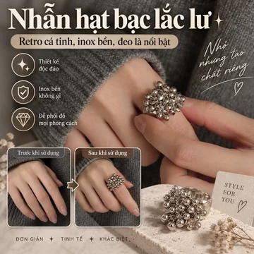 【Thiết Kế Mở Điều Chỉnh】 Nhẫn Nữ/Nhẫn Pháp/Nhẫn Cổ Điển/Nhẫn Bản Rộng/Nhẫn Điều Chỉnh/Quà Tặng Nữ/ Có Thể Điều Chỉnh Kích Thước, Đa Năng.