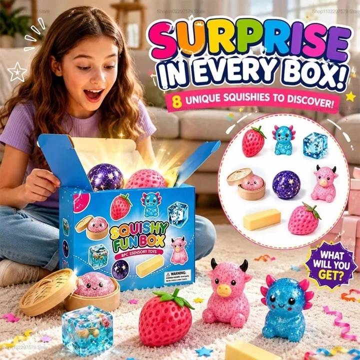 Bộ 8 Đồ Chơi Có Hộp Đồ Chơi Squishy Cho Trẻ Em Đồ Chơi Squishy Tăng Chậm Đồ Chơi Cảm Giác Cho Tự Kỷ Fidget Giải Nén Đồ Chơi Giảm Căng Thẳng Đồ Chơi Người Lớn Bóp Đồ Chơi Đồ Chơi Sáng Tạo Bộ Quà Tặng