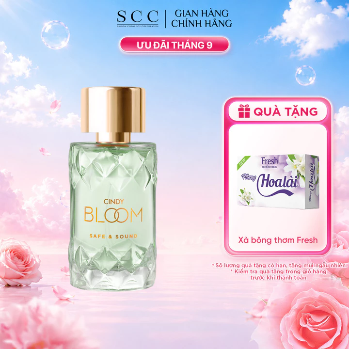 Nước Hoa Nữ CINDY BLOOM Safe & Sound Hương Thanh Thuần Trong Trẻo 50ml