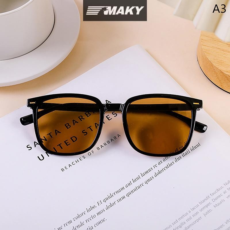Newwellknownepic Cổ Điển Tối Giản Khung Vuông Kính Mát Unisex Thời Trang Hình Học Kính Mát Du Lịch Ngoài Trời Kính Chống Nắng VN