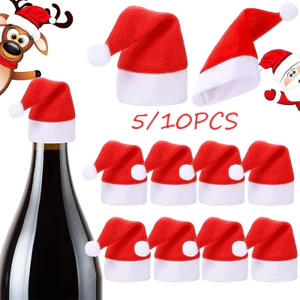 5 / 10 Chiếc Mũ Giáng Sinh Bộ Đồ Ăn Trang Trí Giáng Sinh Cho Gia Đình Xmas Knifves Bao Quà Tặng