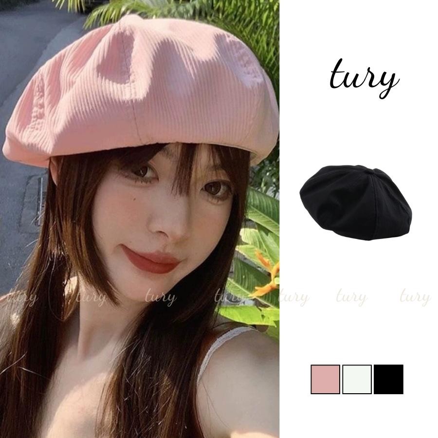 Mũ Beret Nữ - Tury - Mũ Nồi Trơn Nhung Dễ Thương Phong Cách Cổ Điển - MN067